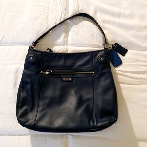 Navy Blue Coach Purse